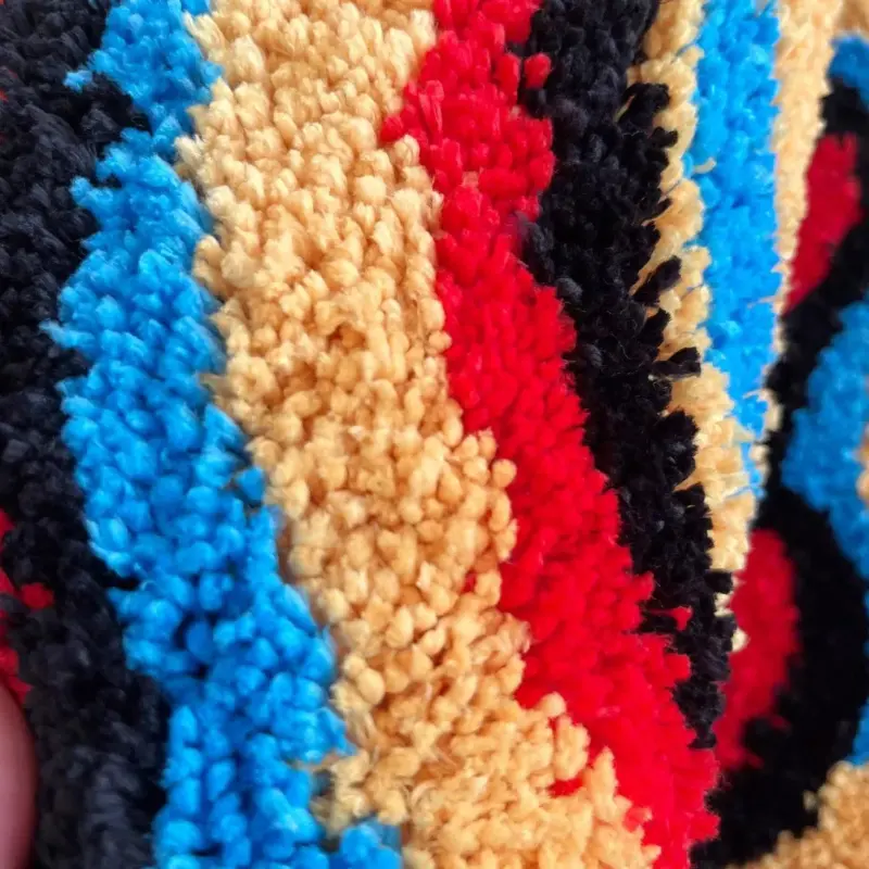 3D Smiling Face Hand Crafted Rug