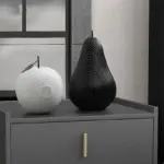 3D Texture Fruit Apple Pear Sculpture