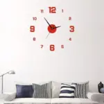 3D Wall Clock Mirror Stickers tag1