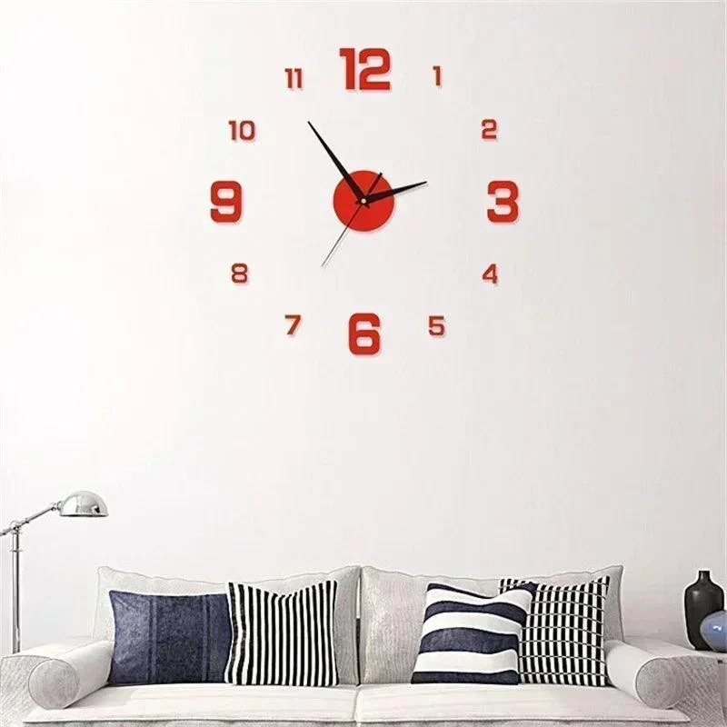 3D Wall Clock Mirror Stickers -  - #tag1#