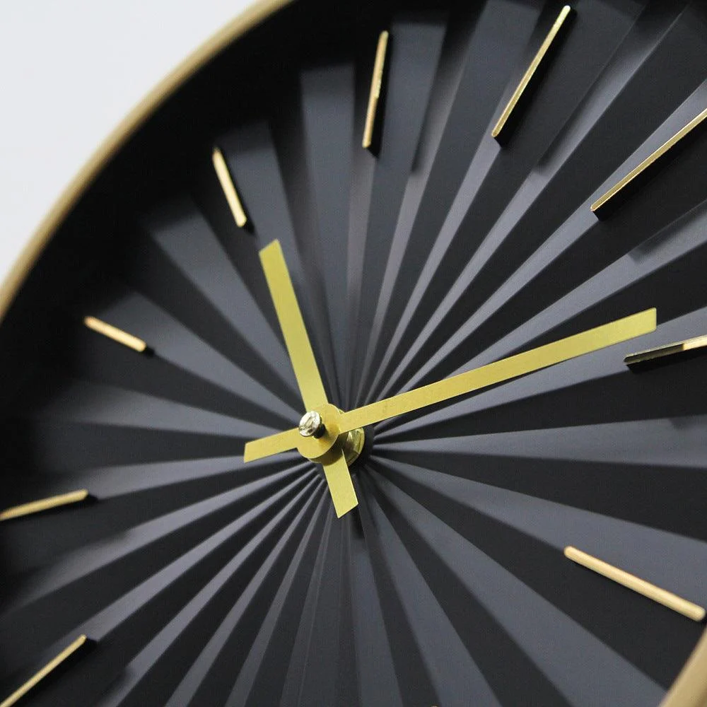 3D Wall Decoration Silent Clock for Bedroom 12 Inches -