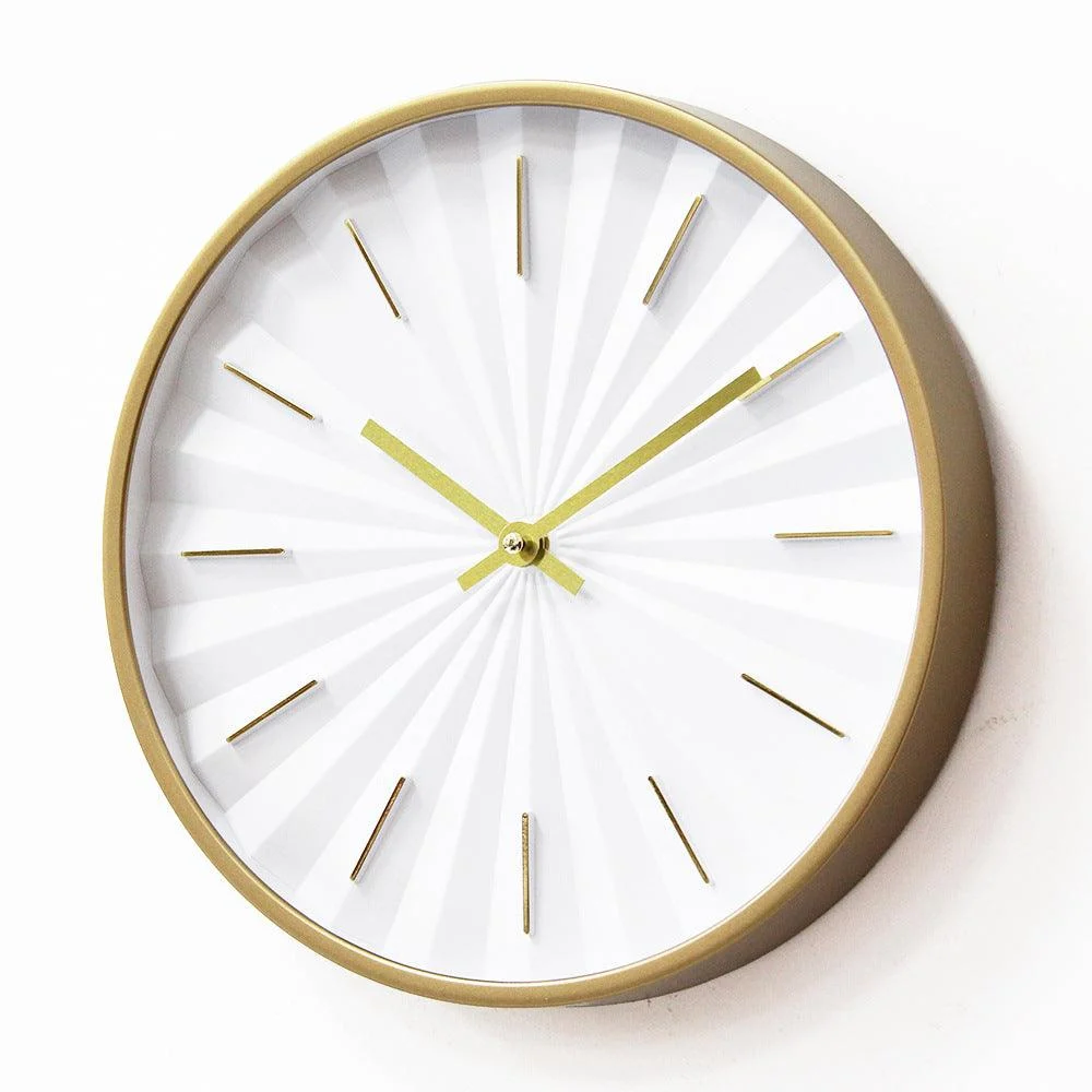 3D Wall Decoration Silent Clock for Bedroom 12 Inches -