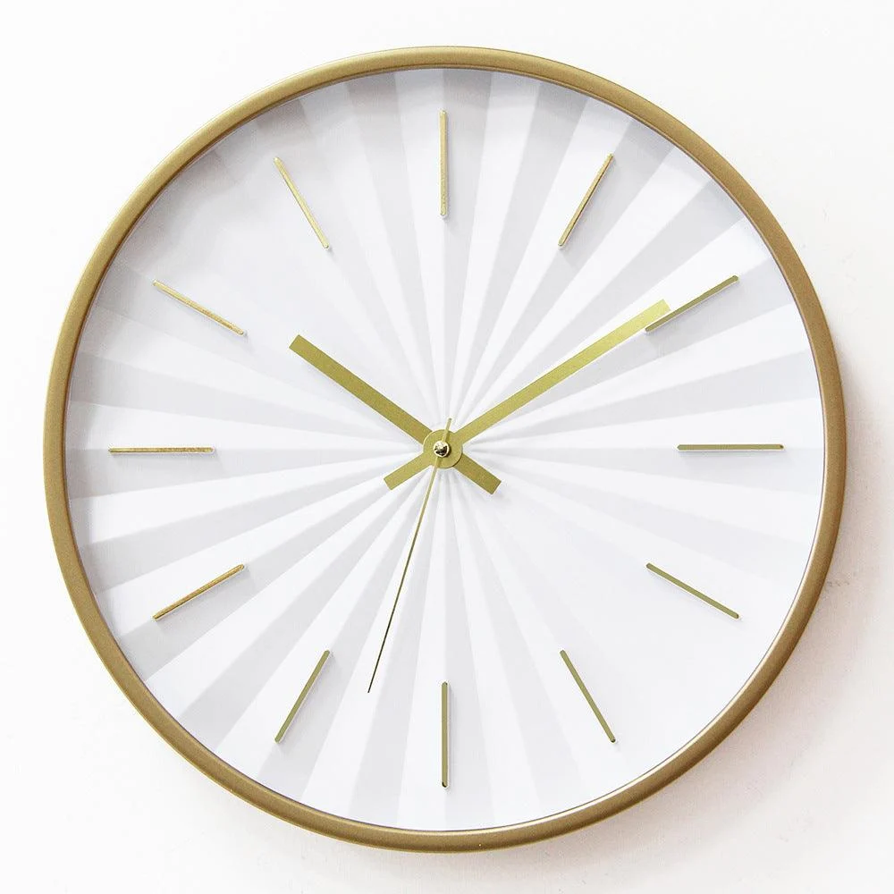 3D Wall Decoration Silent Clock for Bedroom 12 Inches -