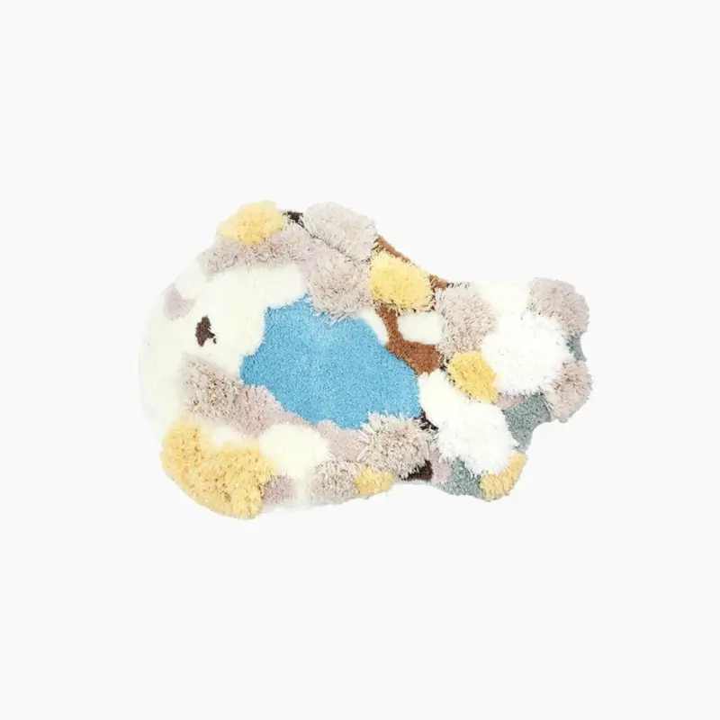 3D Winter Lake Tundra Hand Crafted Rug