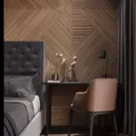 3D Wood Wall Panels Set of 4