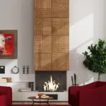 3D Wood Wall Panels Set of 4