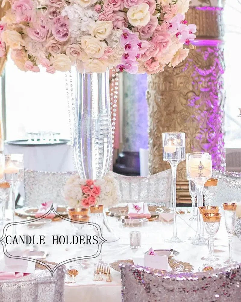 3PCS Crystal Candle Holder Set -  - #tag1#