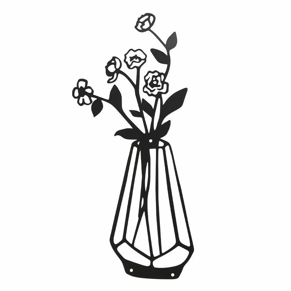 3PC Flat Metal Vase Wall Decor -  - #tag1#