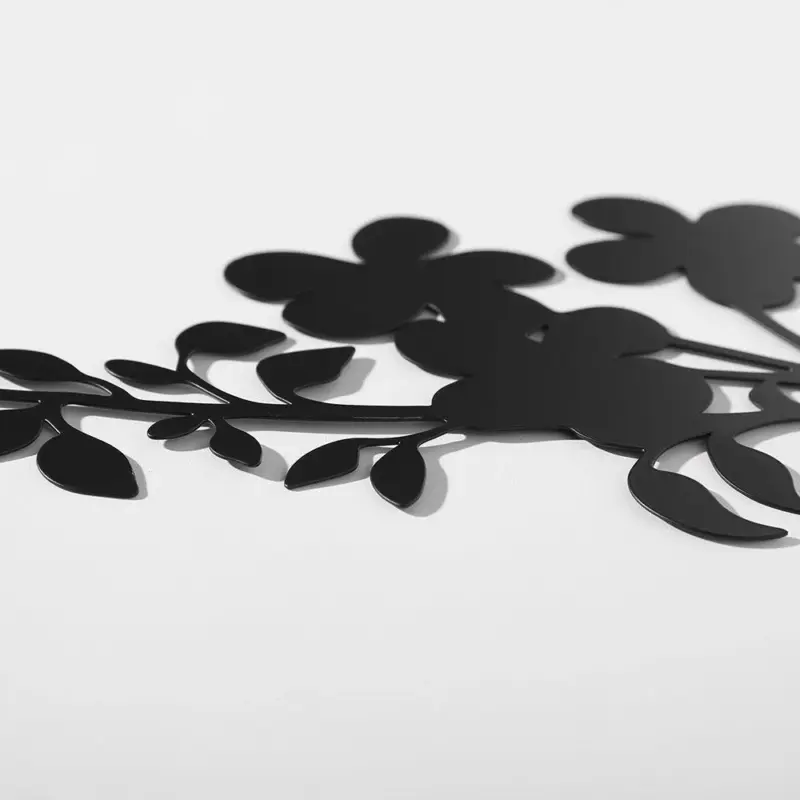 3PC Flat Metal Vase Wall Decor tag1