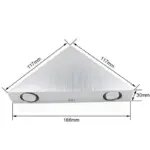 3W Wandlamp Ronde Driehoek Vorm Moderne Indoor Led Verlichting Aluminium Slaapkamer Naast Licht Voor Home Decor 1d77c68d cec0 4646 8e22 a29e5e159b29