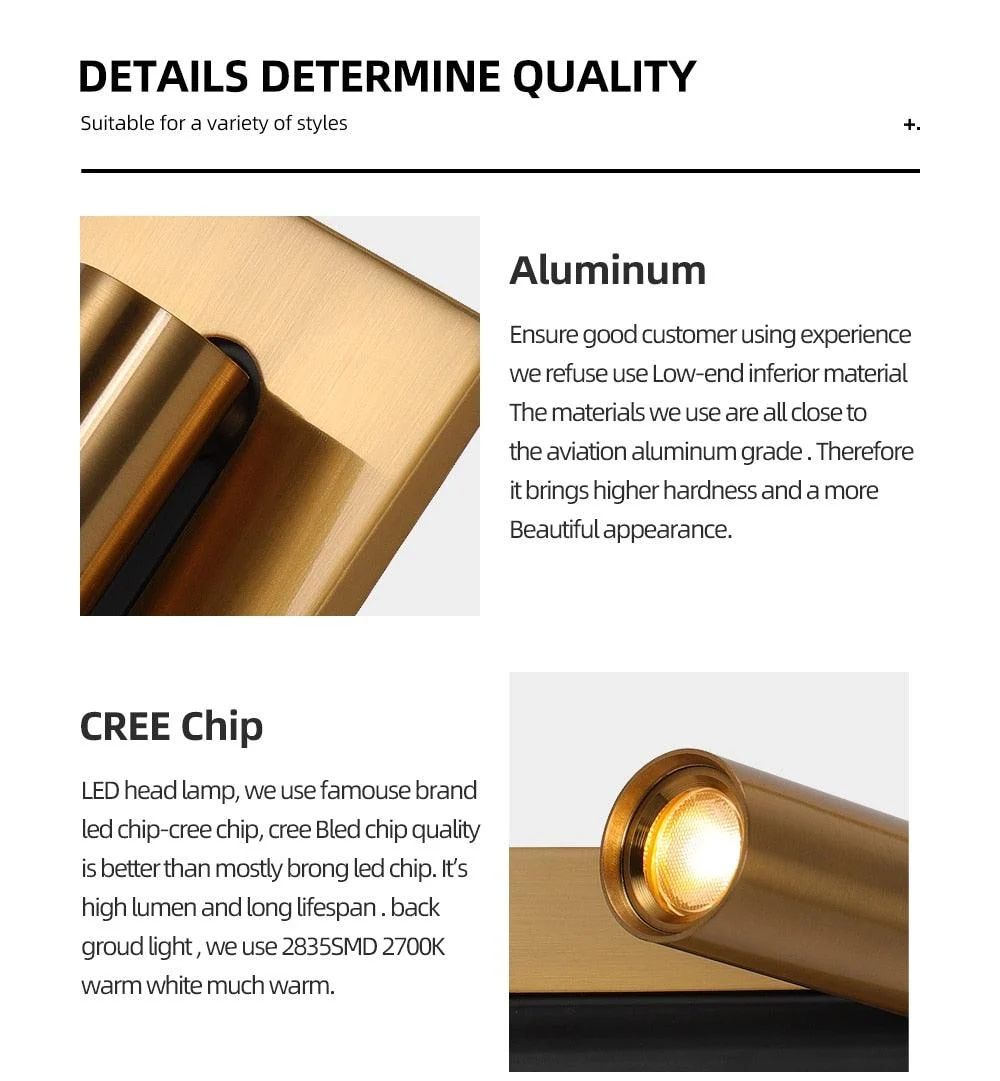 3W Rotating Bedroom Modern Wall Light - Sofrey Selects -  - #tag1#