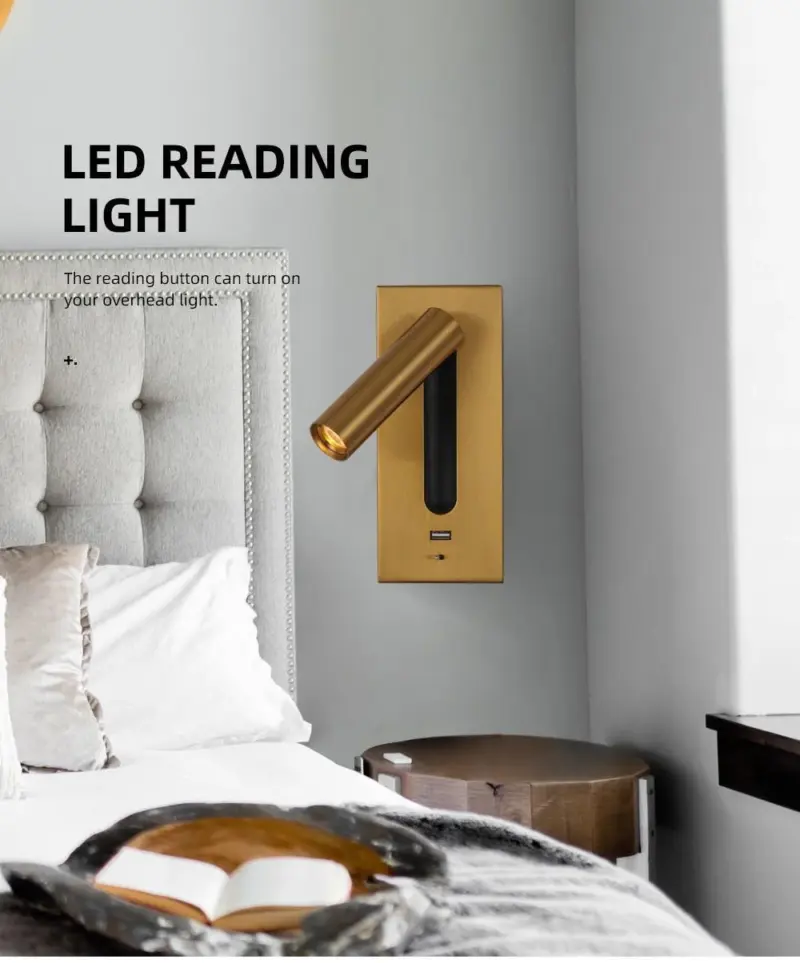 3W Rotating Bedroom Modern Wall Light Sofrey Selects tag1
