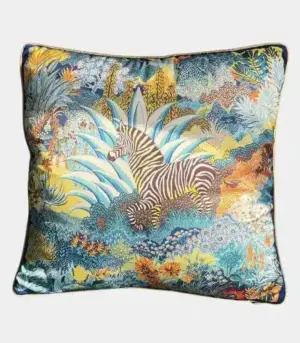 Silk Cushion Cover Zebra Sofa Pillowcase