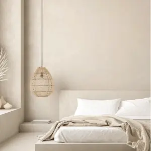 Homeko High Quality Rattan Handwoven Pendant Light