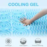 3 Inch Memory Foam Mattress Topper Queen 7 Zone Egg Crate Mattress Topper Queen for Back Pain tag1