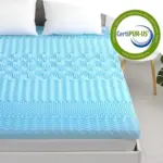 3 Inch Memory Foam Mattress Topper Queen 7 Zone Egg Crate Mattress Topper Queen for Back Pain tag1