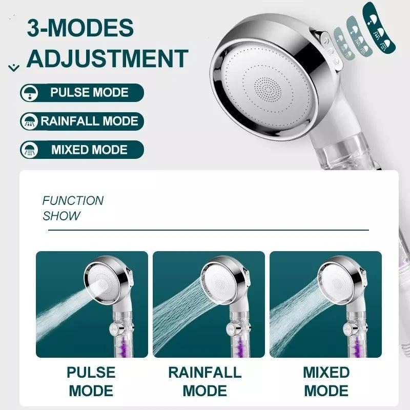 3 Mode Adjustable Turbocharged Shower Head -  - #tag1#