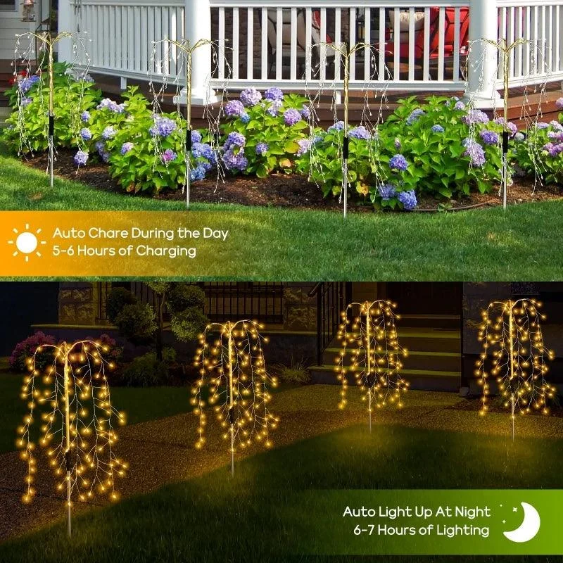 3 Packs Solar Garden Lighting Outdoor Decor -  - #tag1#