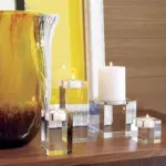 3 Piece Cube Crystal Candle Holder tag1