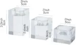 3 Piece Cube Crystal Candle Holder tag1