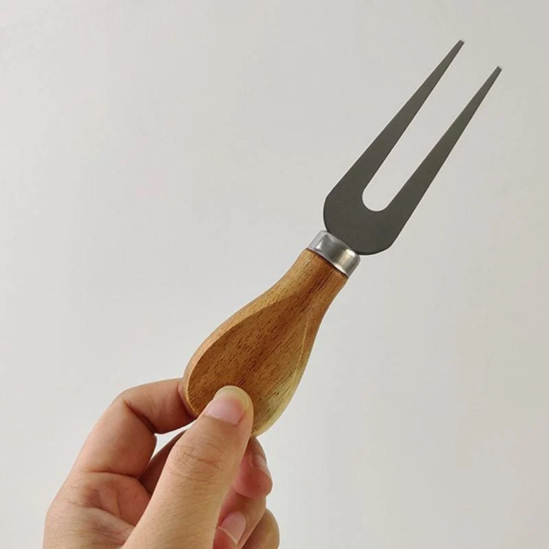 3 Piece Stainless Steel Wooden Handle Cheese Knife Set -  - #tag1#
