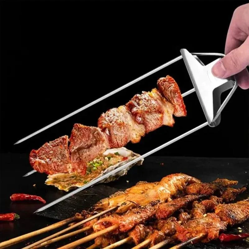 3 Way Grilling Skewers, Stainless Steel Skewers for BBQ -  - #tag1#