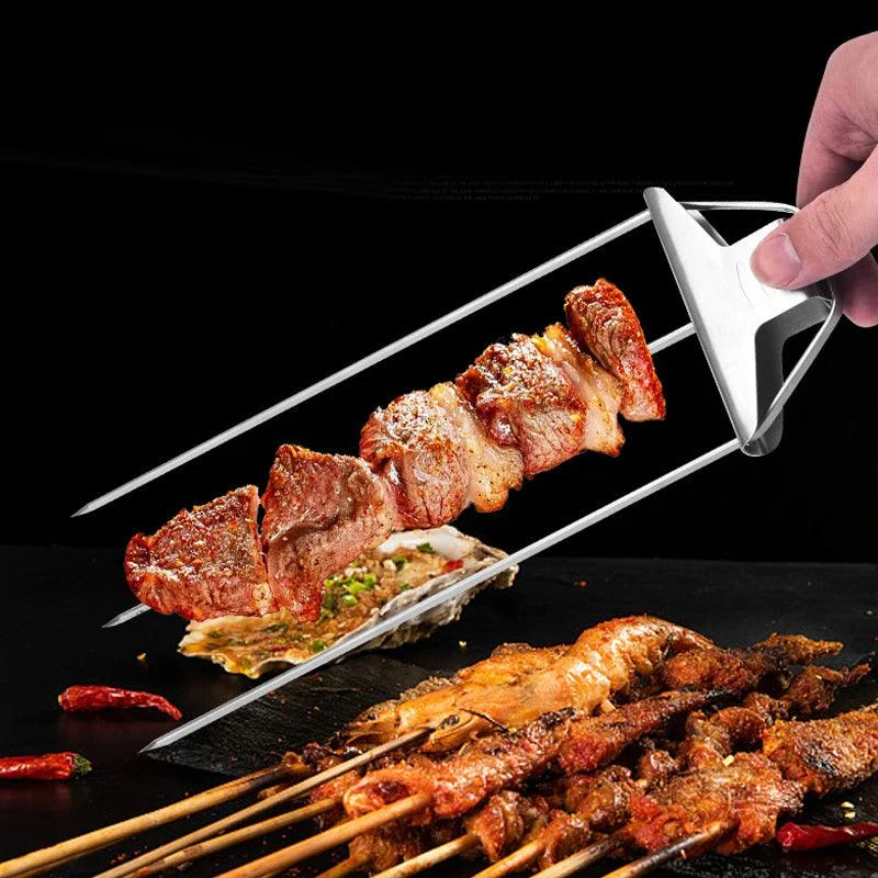 3 Way Grilling Skewers, Stainless Steel Skewers for BBQ -  - #tag1#
