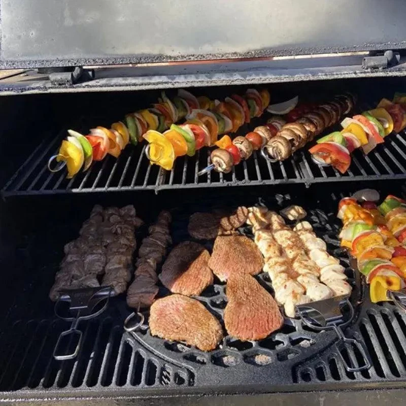 3 Way Grilling Skewers, Stainless Steel Skewers for BBQ -  - #tag1#