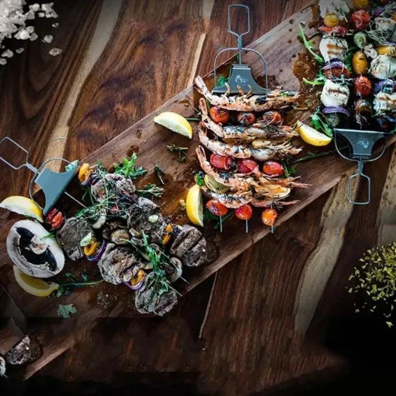 3 Way Grilling Skewers, Stainless Steel Skewers for BBQ -  - #tag1#