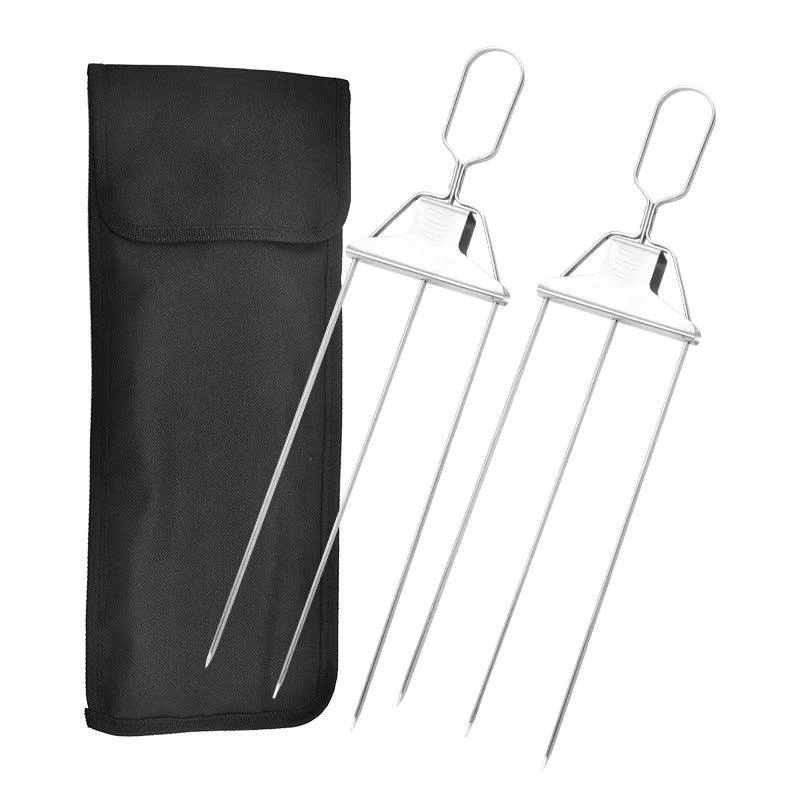 3 Way Grilling Skewers, Stainless Steel Skewers for BBQ -  - #tag1#