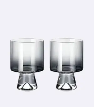 Modern Minimalist Glass Tumblers (Set of 2) | Sleek & Versatile Drinkware