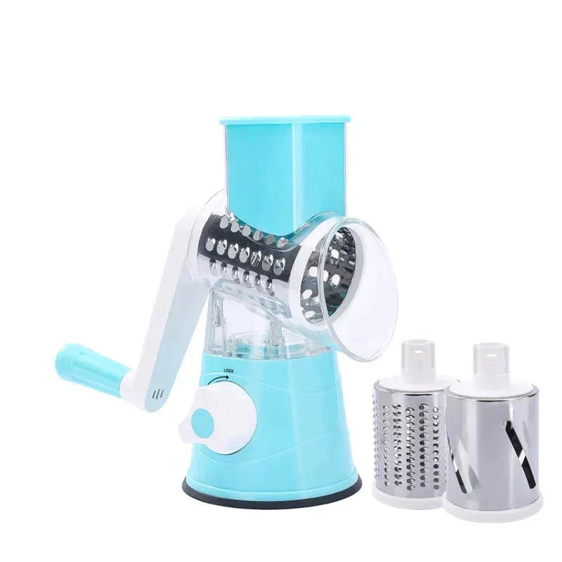 3 in 1 Rotary Cheese Grater Vegetable Slicer -  - #tag1#