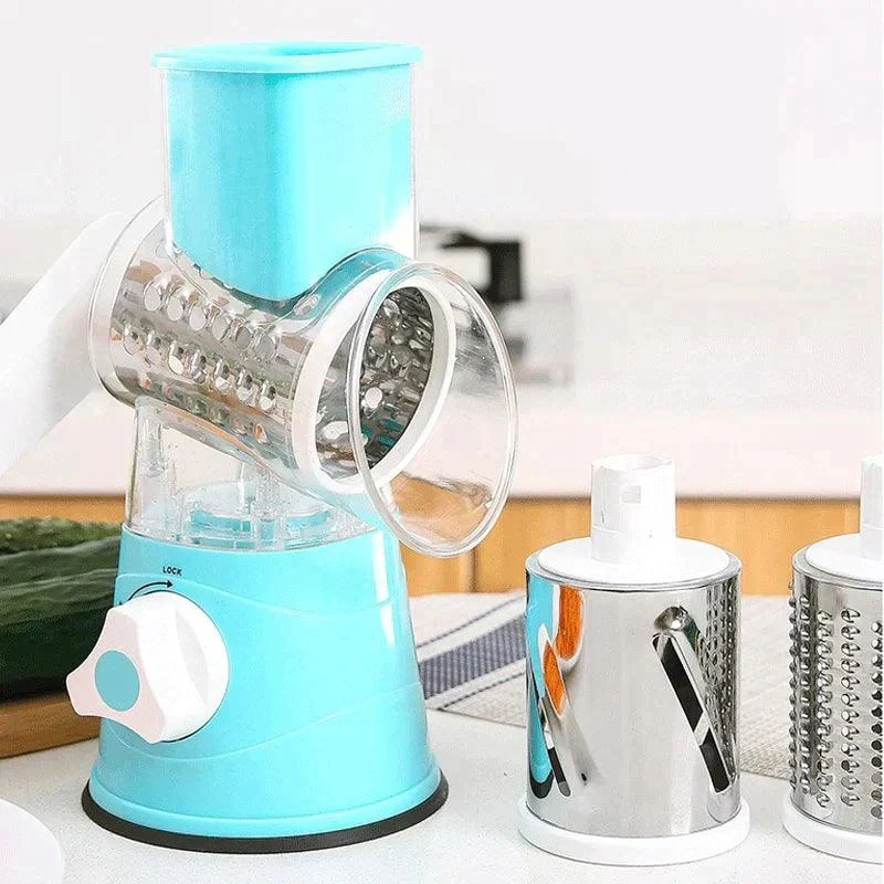 3 in 1 Rotary Cheese Grater Vegetable Slicer -  - #tag1#