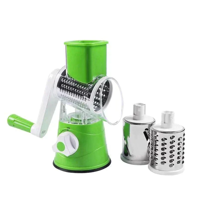 3 in 1 Rotary Cheese Grater Vegetable Slicer -  - #tag1#