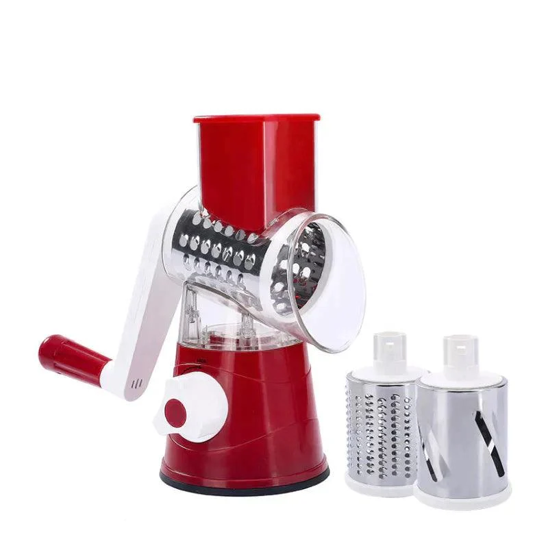 3 in 1 Rotary Cheese Grater Vegetable Slicer -  - #tag1#