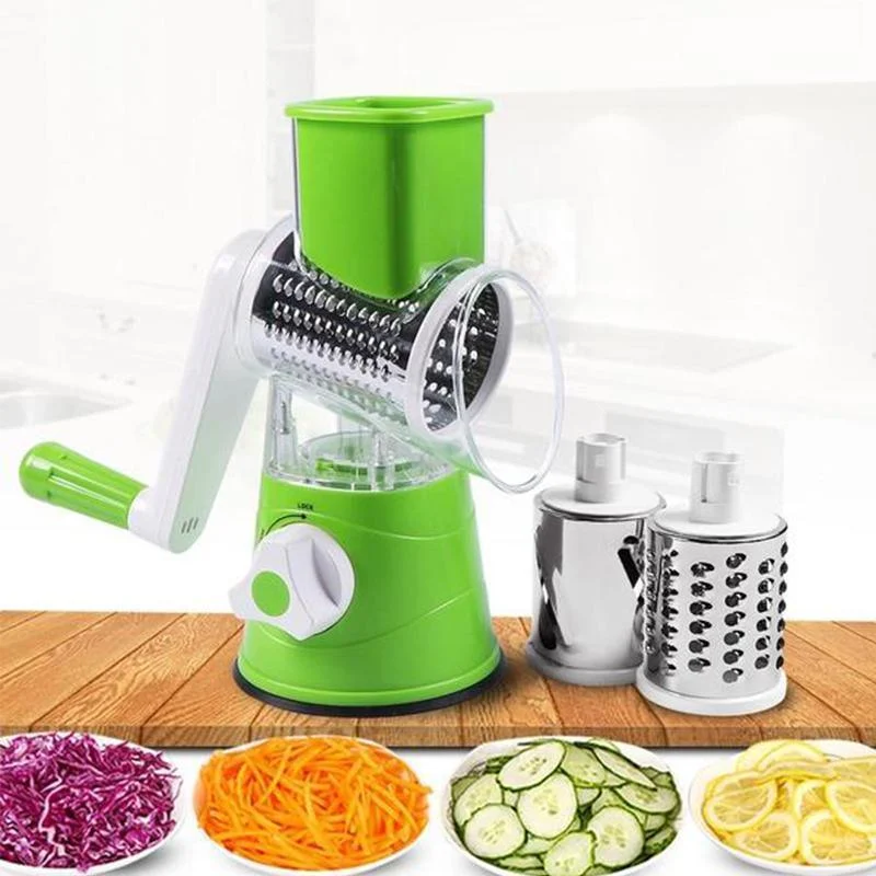 3 in 1 Rotary Cheese Grater Vegetable Slicer -  - #tag1#