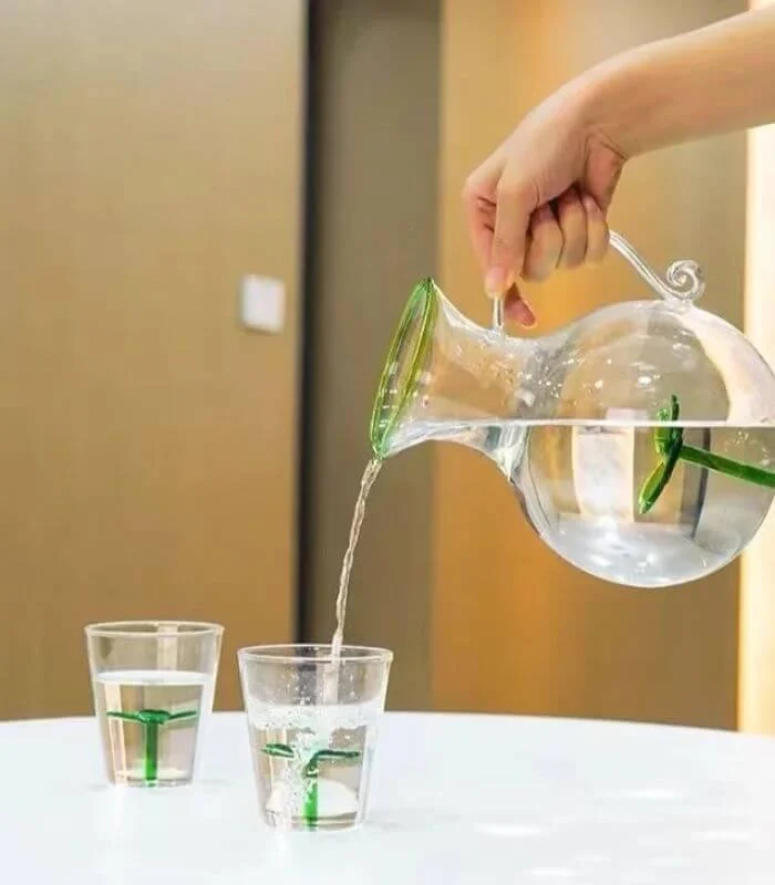 3 pcs Clover Water Pitcher and Tumblers Set Glass -  - #tag1#