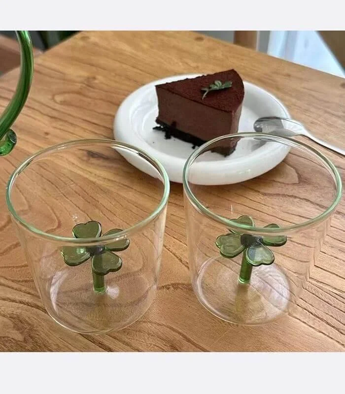 3 pcs Clover Water Pitcher and Tumblers Set Glass -  - #tag1#