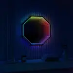 3d infinity mirror light wandleuchte led spiegel xlumina