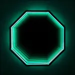 3d infinity mirror light wandleuchte led spiegel xlumina10