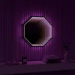 3d infinity mirror light wandleuchte led spiegel xlumina12