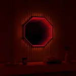 3d infinity mirror light wandleuchte led spiegel xlumina13