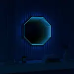 3d infinity mirror light wandleuchte led spiegel xlumina14
