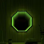3d infinity mirror light wandleuchte led spiegel xlumina15