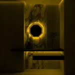 3d infinity mirror light wandleuchte led spiegel xlumina18