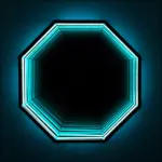 3d infinity mirror light wandleuchte led spiegel xlumina3