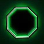 3d infinity mirror light wandleuchte led spiegel xlumina9