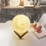 3d printed moon lamp with dual color sensor patchandbagel