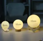 3d printed moon lamp with dual color sensor patchandbagel