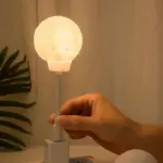 3d printed moon usb night light lamp patchandbagel